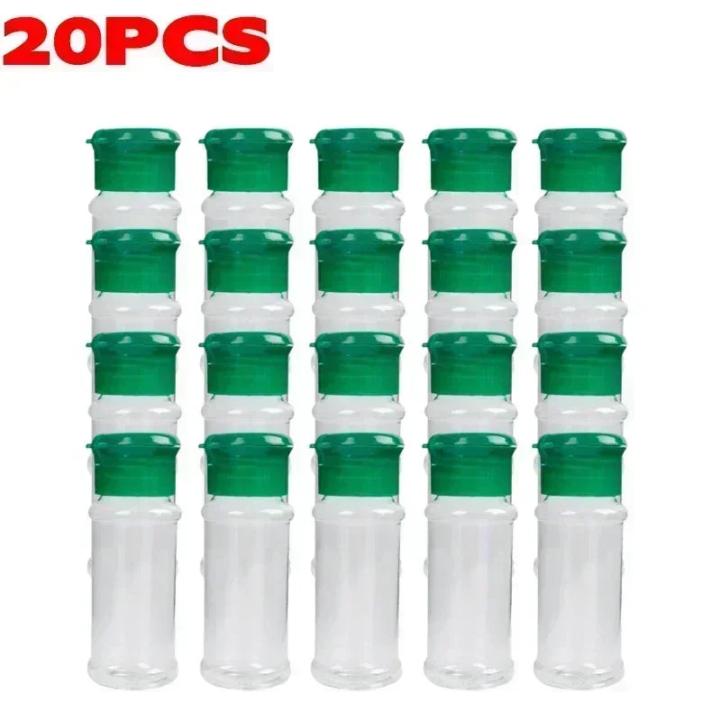 Transparent Seasoning Jars Salt Pepper Shaker Bottles Spices Storage Condiment Boxes Powder Storage Container Kitchen Gadget