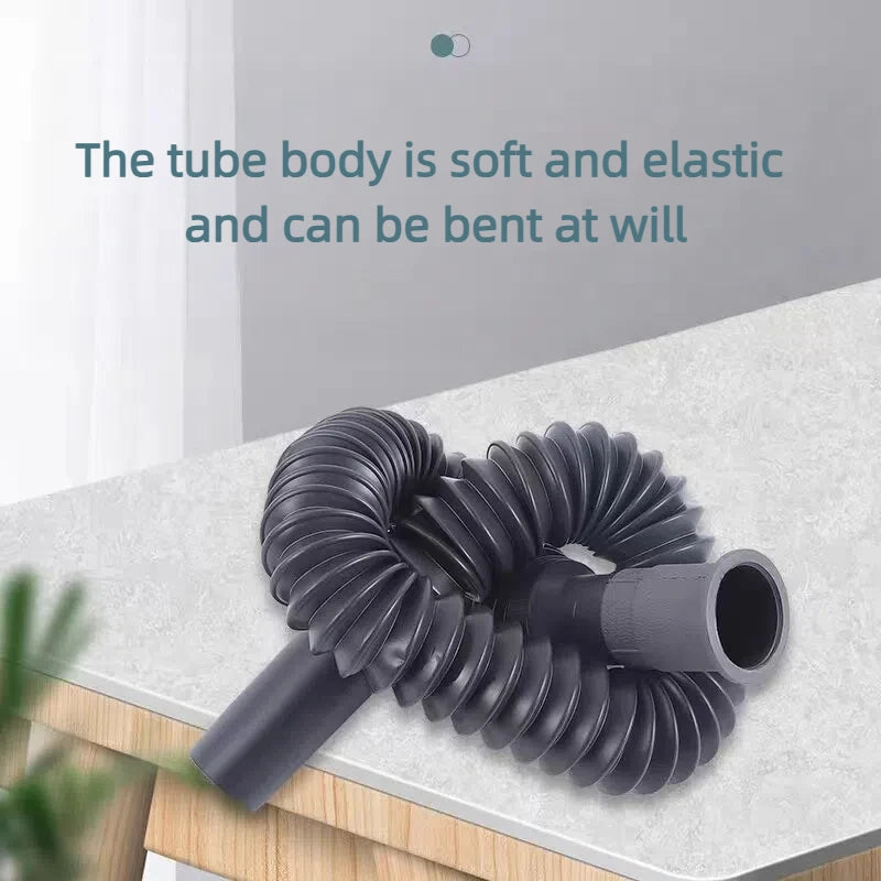 Universal kitchen sink drain hose, thickened, durable, odorless and retractable, suitable for bathroom and kitchen accessories