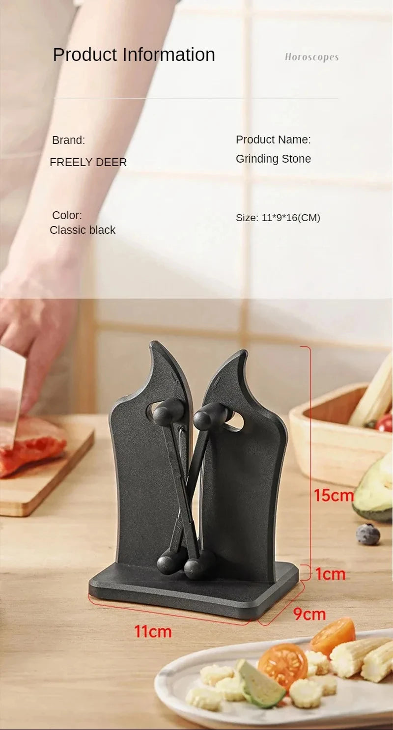 Kitchen Knife Sharpener Easy and Safe Knife Sharpening Tool Damascus Knife Kitchen Tools Manual Chef Kitchen Knife Supplies