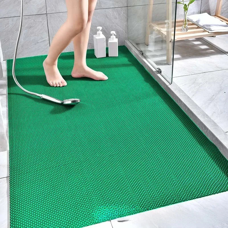 Plastic PVC Perforated Anti-slip Mat Household Accessories Foyer Floor Pad Kitchen Bathroom and Toilet Anti-slip Waterproof Mat