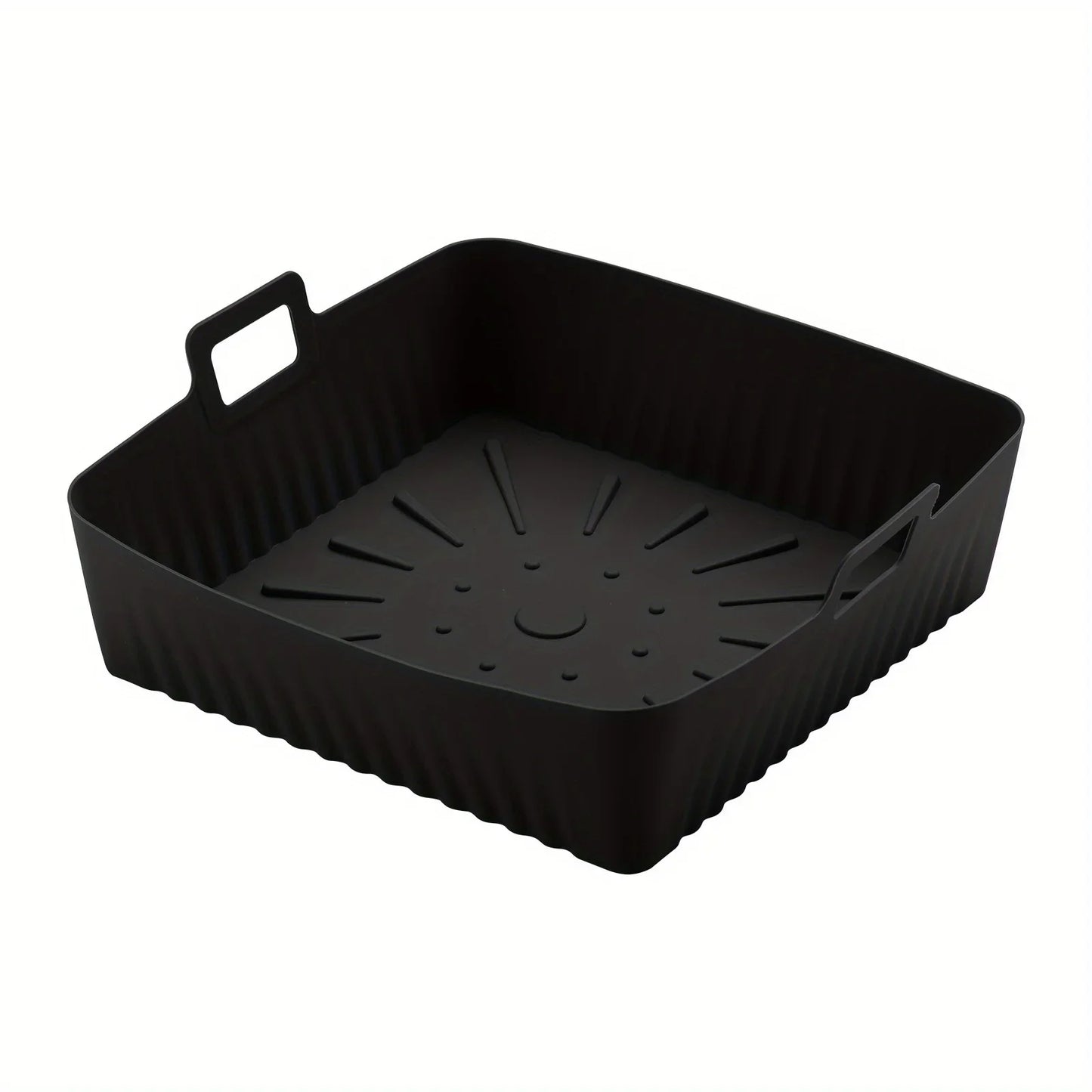 Air Fryer Silicone Liner Reusable Square Air Fryer Easy To Clean Oven Tray Heat Resistant Food Baking Kitchen Accessories