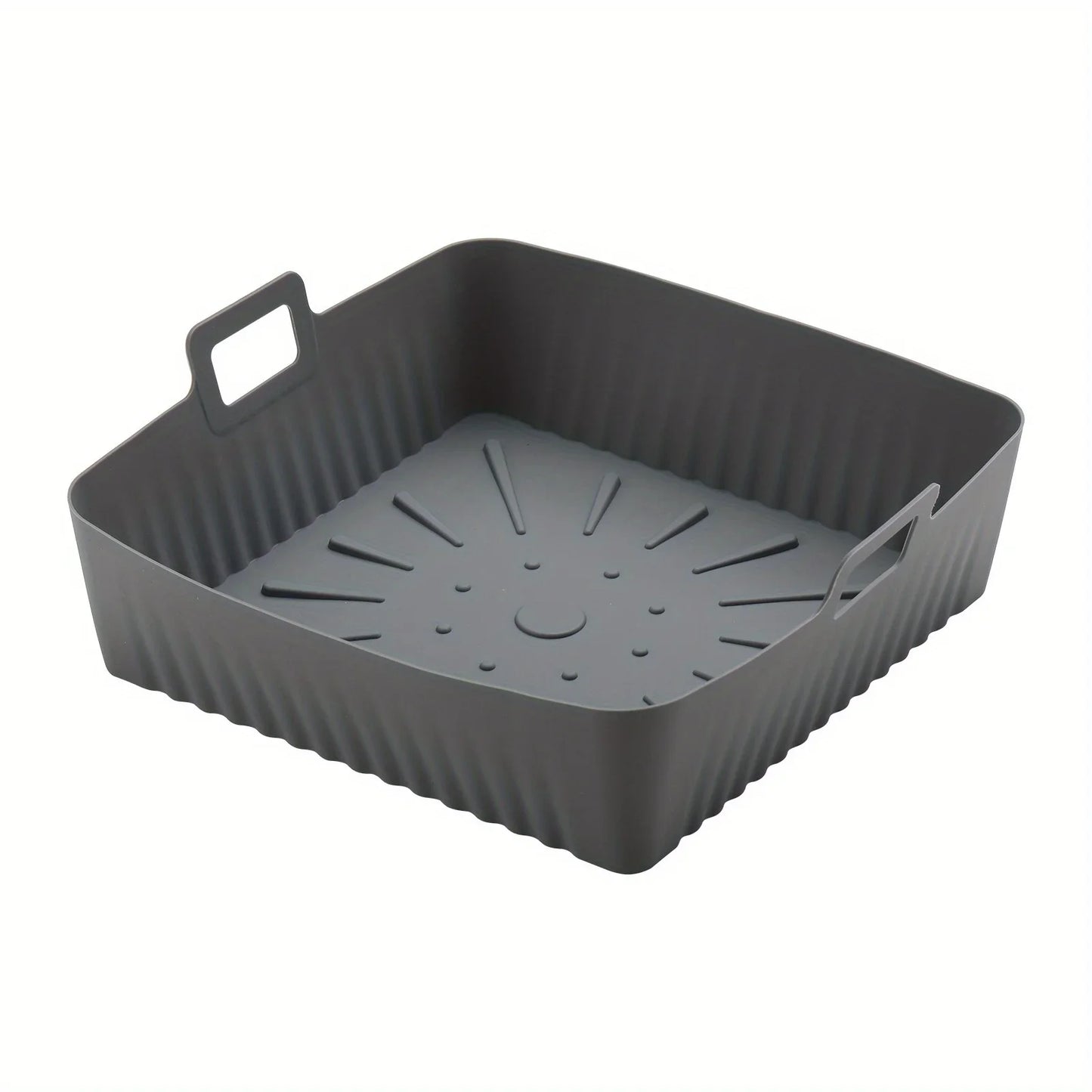 Air Fryer Silicone Liner Reusable Square Air Fryer Easy To Clean Oven Tray Heat Resistant Food Baking Kitchen Accessories