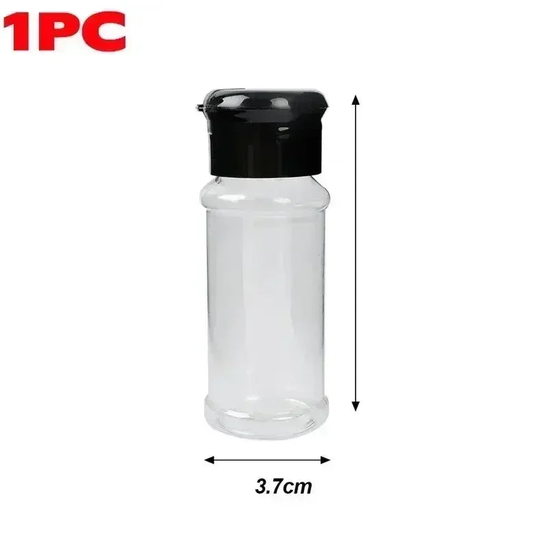 Transparent Seasoning Jars Salt Pepper Shaker Bottles Spices Storage Condiment Boxes Powder Storage Container Kitchen Gadget