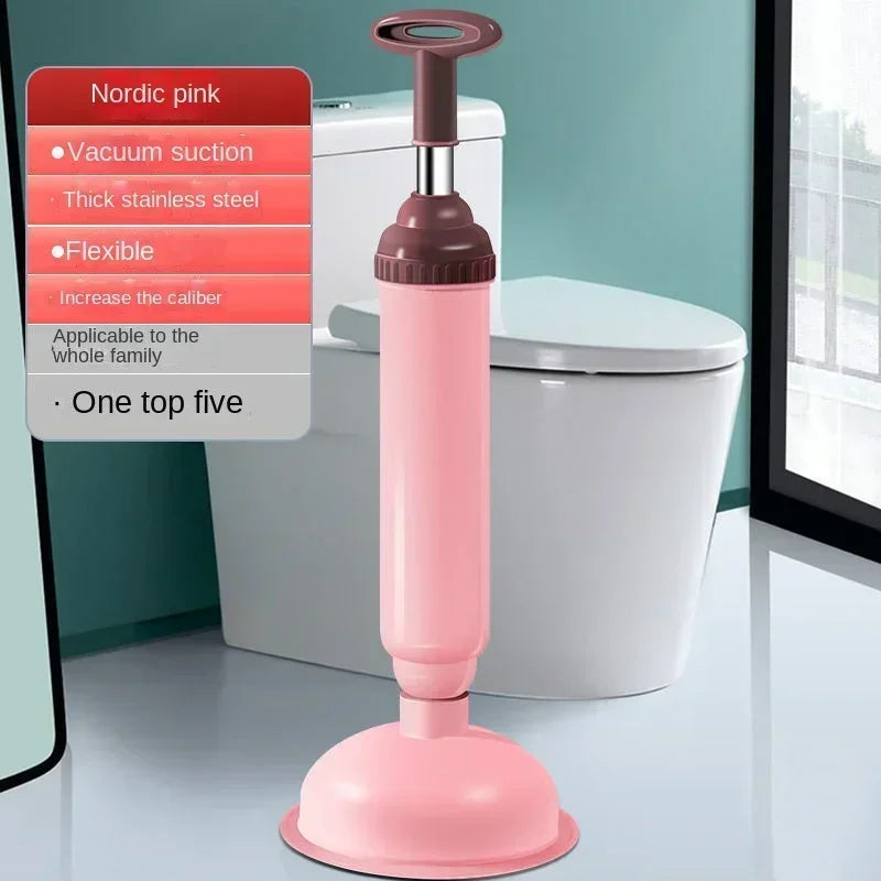 Toilet Plunger High Pressure Pump Anti Clogging Drain Cleaners Pipe Dredge Device for Bathroom Kitchen Sink Drain Clean Supplies