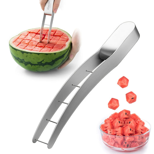 Watermelon Artifact Slicing Knife Stainless Steel Knife Corer Fruit And Vegetable Tools Watermelon Clip kitchen Accessories