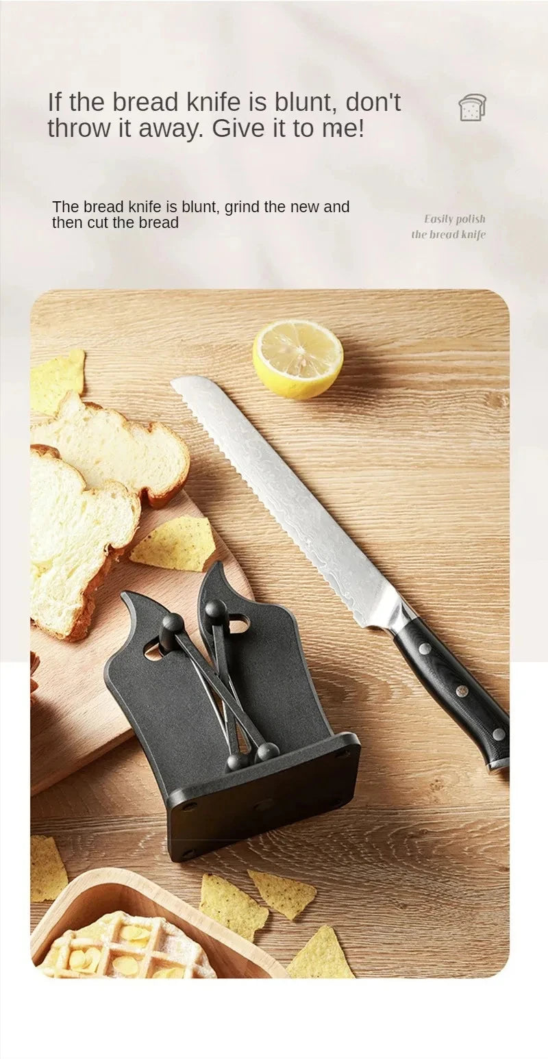 Kitchen Knife Sharpener Easy and Safe Knife Sharpening Tool Damascus Knife Kitchen Tools Manual Chef Kitchen Knife Supplies