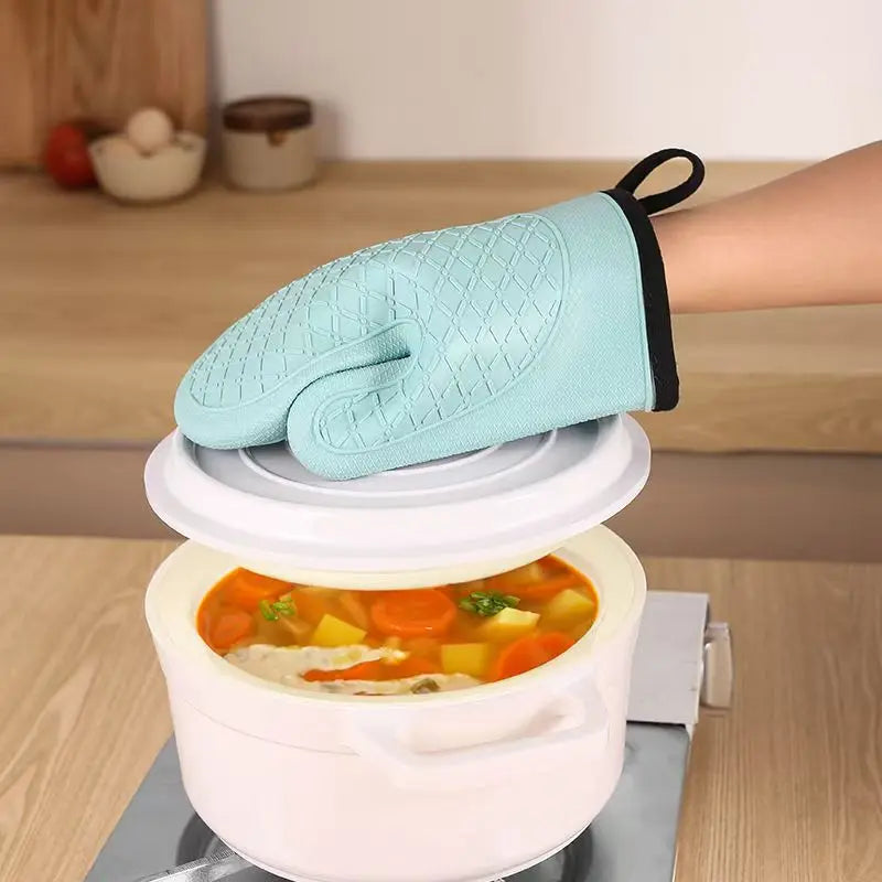 2pcs heat insulation gloves, anti-scalding microwave oven gloves, High temperature resistant kitchen oven gloves