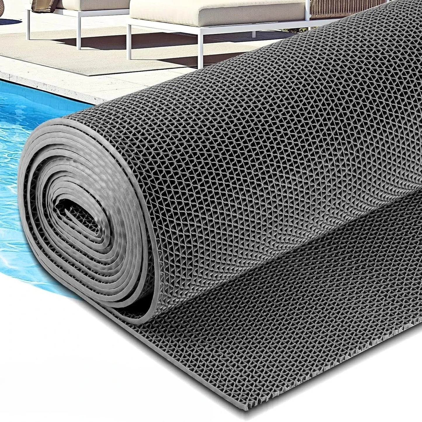 Plastic PVC Perforated Anti-slip Mat Household Accessories Foyer Floor Pad Kitchen Bathroom and Toilet Anti-slip Waterproof Mat