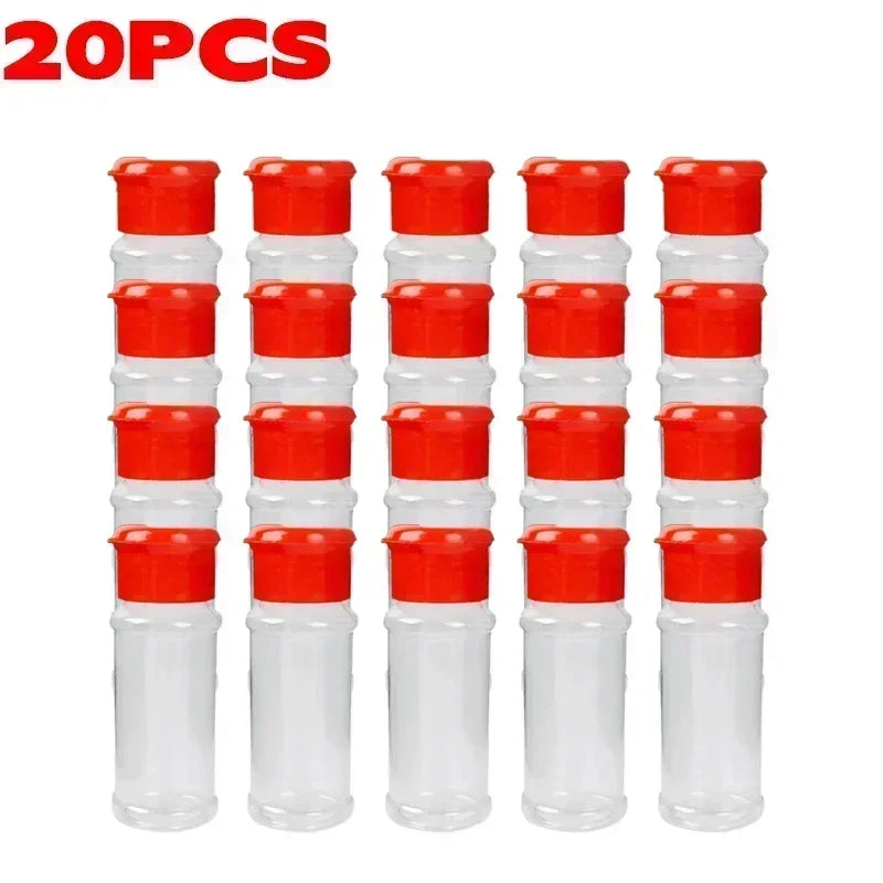 Transparent Seasoning Jars Salt Pepper Shaker Bottles Spices Storage Condiment Boxes Powder Storage Container Kitchen Gadget