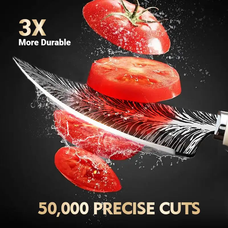 2025 new model boning knife with knife cover kitchen accessories, high-hardness forged sharp Damascus texture knife, fruit knife