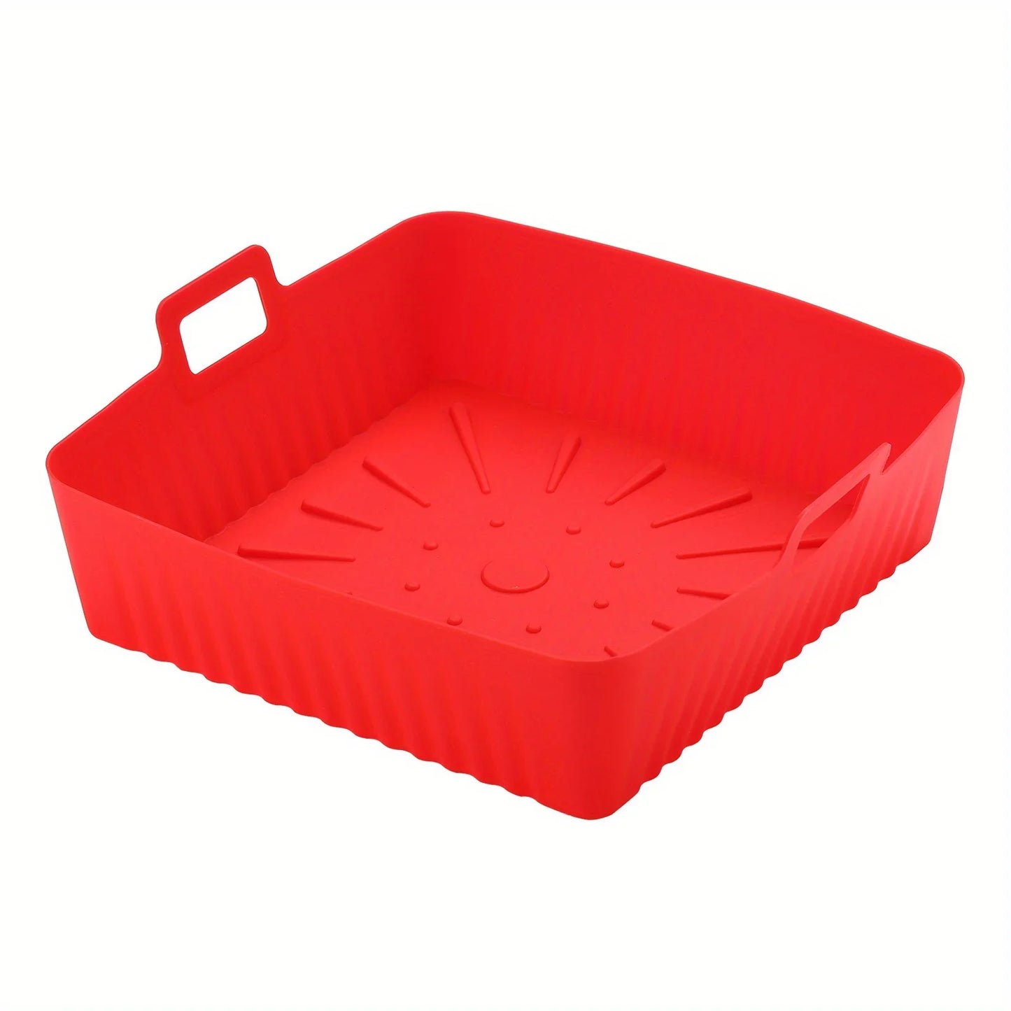 Air Fryer Silicone Liner Reusable Square Air Fryer Easy To Clean Oven Tray Heat Resistant Food Baking Kitchen Accessories