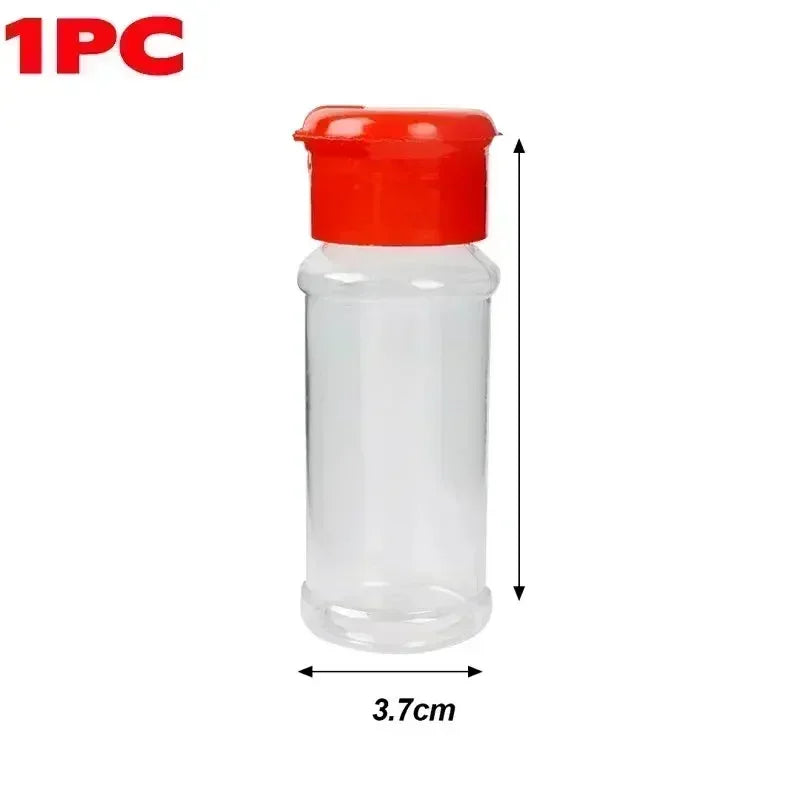 Transparent Seasoning Jars Salt Pepper Shaker Bottles Spices Storage Condiment Boxes Powder Storage Container Kitchen Gadget