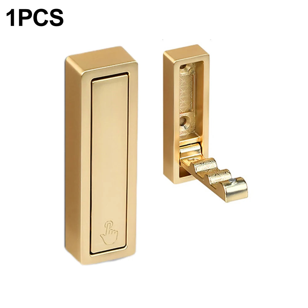 Wall Hook Robe Hook Bathroom Folding Hook Wall Hanging Clothes Hooks For Home Kitchen Bathroom Matte Black Towel Hanger