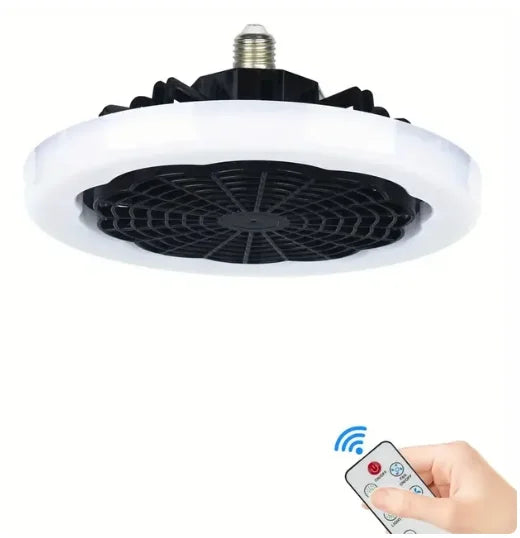 Smart remote control 3-in-1 ceiling fan light  E27 LED light 23cm universal bedroom and kitchen lamp ceiling fan